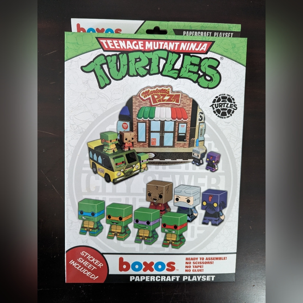 Funko Boxos Teenage Mutant Ninja Turtles TMNT Papercraft Playset
